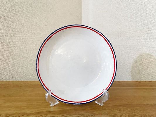 アスティエ・ド・ヴィラット ASTIER de VILLATTE トリコロール TRICOLORE スーププレート 19cm コミューンドゥパリ フランス 定価￥16,500- ◎