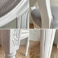 サラグレース Sarah Grace SGD ダイニングチェア オーバルバック ホワイト & ライトグレー ベルベット 定価\49,500- A ♪