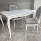 サラグレース Sarah Grace SGD ダイニングチェア オーバルバック ホワイト & ライトグレー ベルベット 定価\49,500- A ♪