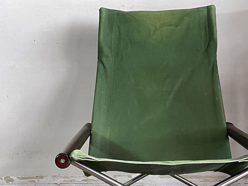 ニーチェア エフ Ny chair F フォールディングチェア 新居猛 グリーン×ダーク 廃番 藤栄 エックス MoMA ■