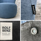 ロルフベンツ ROLF BENZ フライシュテール freistil 173 トーマス・ミュラー&イェルク・ウルフ 1Pソファ ラウンジチェア 
ブルー ●
