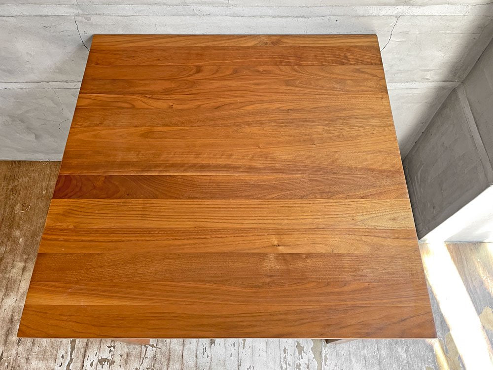 無印良品 MUJI ダイニングテーブル 無垢集成材 W80cm ウォールナット材 正方形♪