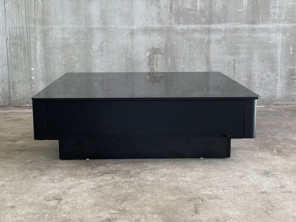 アルモニア ARMONIA パオラ PAORA ドロワー付 センターテーブル ガラステーブル オーク材 収納 北欧 モダンデザイン 〓