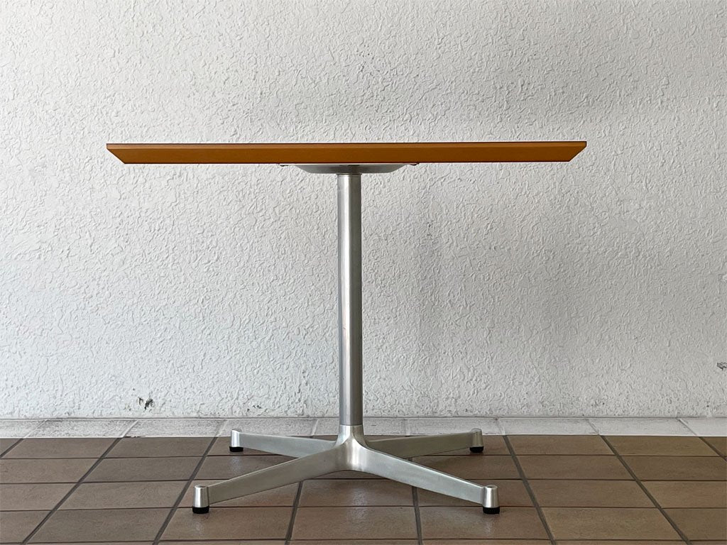 ディーアンドデパートメント D&DEPARTMENT カフェテーブル Cafe Table ロースウッド メラミン天板 クロームメッキ X脚 ミッドセンチュリー ◇