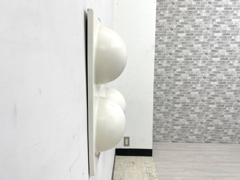 ヴァーナー・パントン Verner Panton バブル ウォールエレメント WALL ELEMENT 4ドーム プラスチック ホワイト スペースエイジ B ●