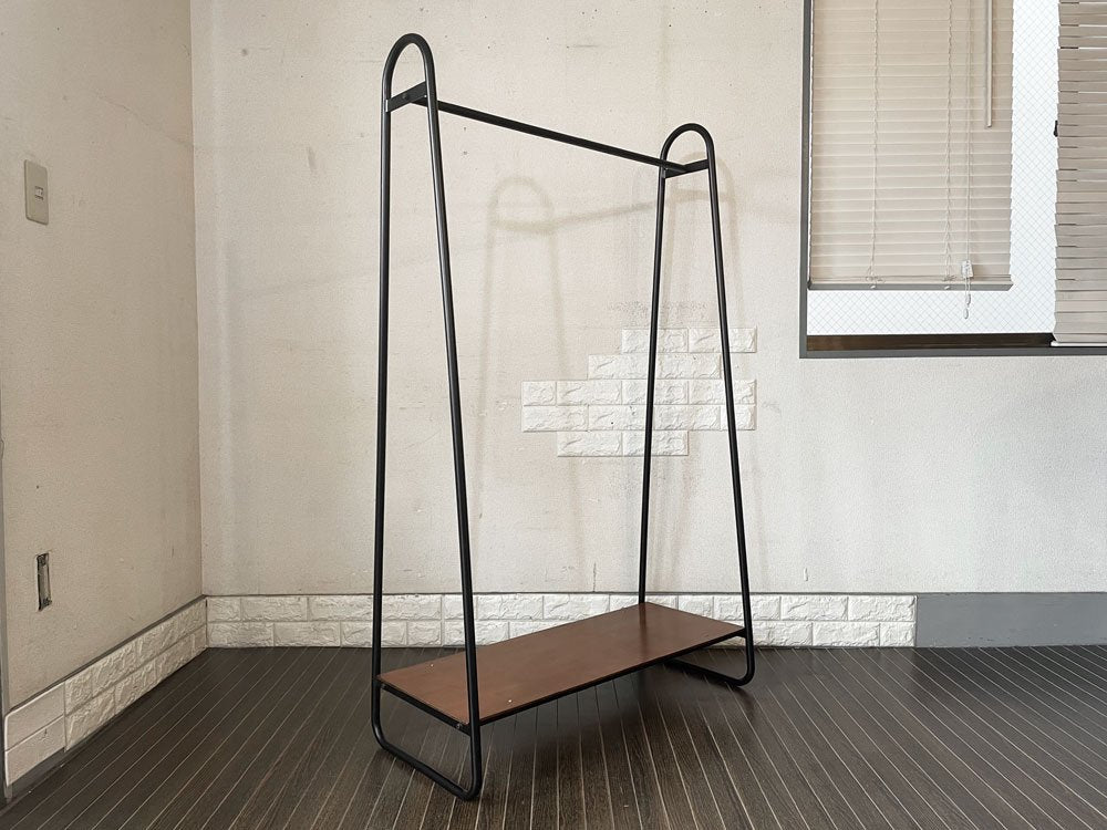 イデー IDEE ポールハンガースタンド PAUL HANGER STAND アントンブラウン Anton brown ハンガーラック W90cm シェルフ付 定価￥25,000- ◎