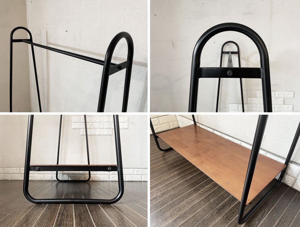 イデー IDEE ポールハンガースタンド PAUL HANGER STAND アントンブラウン Anton brown ハンガーラック W90cm シェルフ付 定価￥25,000- ◎