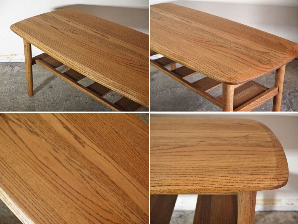 モモナチュラル Momo Natural ベント VENT ローテーブル LOW TABLE S オーク無垢材 ■