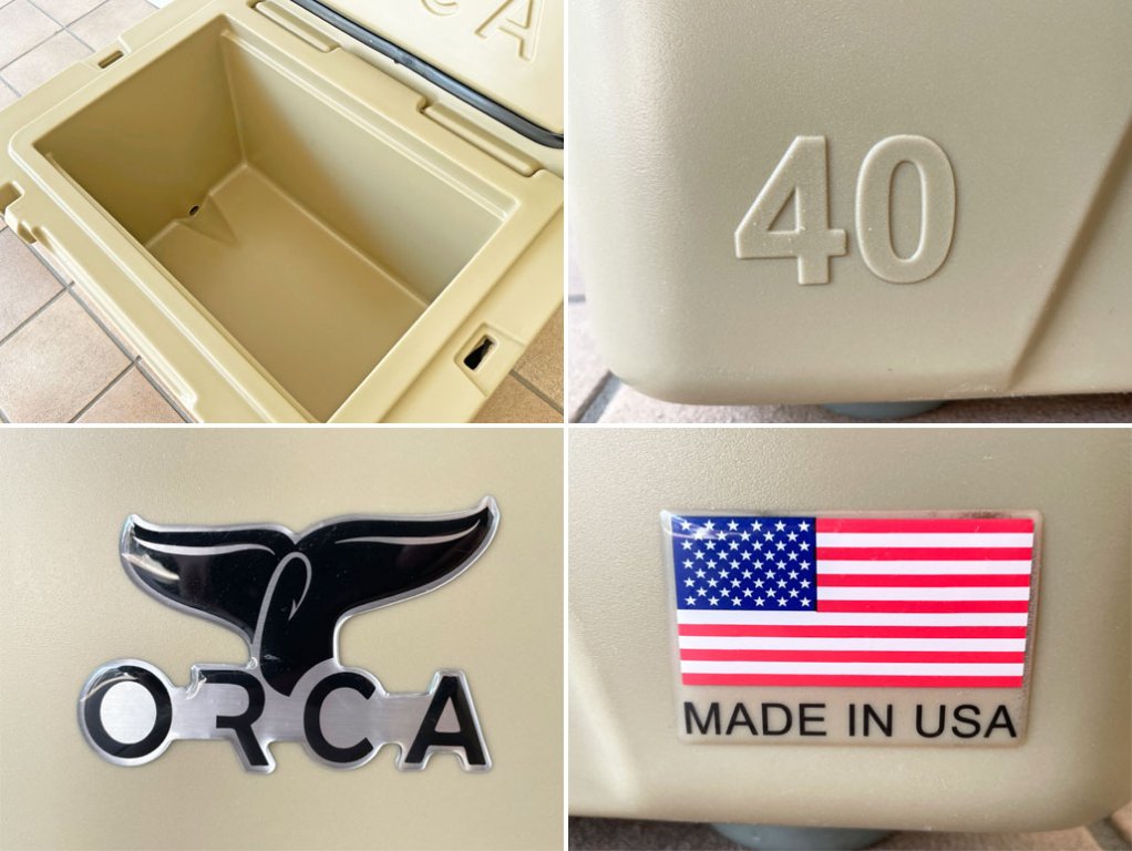 オルカ ORCA Coolers 40 クーラーボックス ローテーブル タン キャンプ アウトドア アメリカ製 US ◇