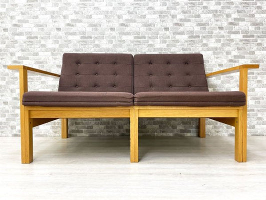 フランス＆サン France & Son モジュラインソファ Moduline Sofa 2Pソファ オーク材 オーレ・ゲルロフ・クヌードセン&トーベン・リンド デンマークビンテージ 北欧 ●