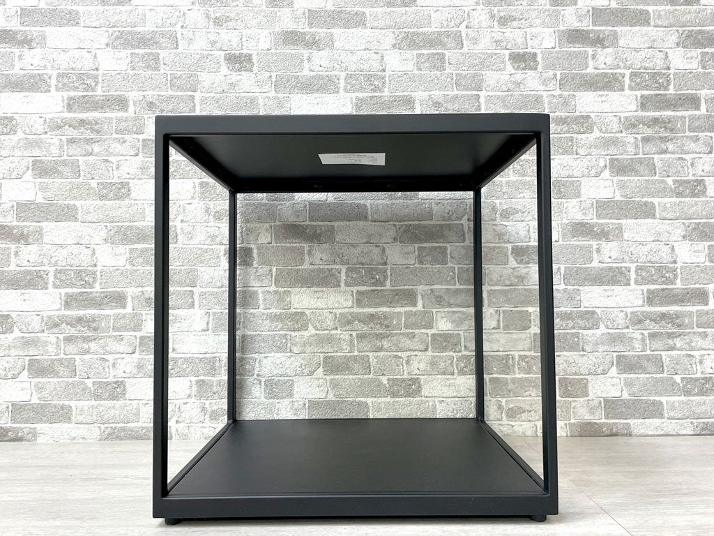 フランフラン Francfranc モダンワークス MODERN WORKS ステーロ サイドテーブル スチール製 ブラック 工業系 W40cm 定価￥18,000- ●