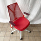 ハーマンミラー Herman Miller セイルチェア SAYL CHAIR ミドルバック オフィスチェア デスクチェア ホワイトフレーム レッド ◇