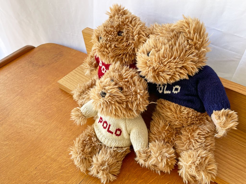 ポロ・ラルフローレン Polo Ralph Lauren テディベア ぬいぐるみ3体セット ポロベア POLO BEAR ◇