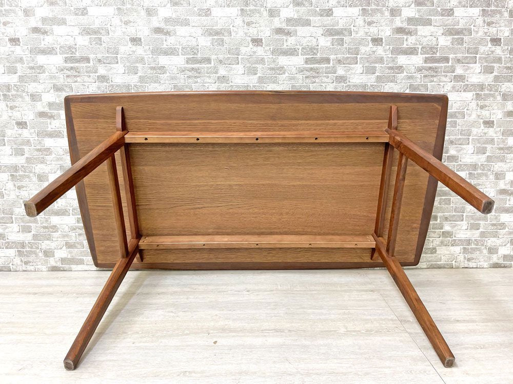 ウニコ unico ノルド NORD ダイニングテーブル ウォールナット材 W125 北欧ビンテージスタイル 廃番 ●
