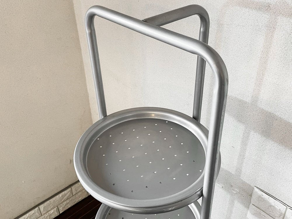 インダストリアルデザイン Industrial design スチール製 フラワースタンド プランタースタンド 花台 4段 H139cm 店舗什器 ◎