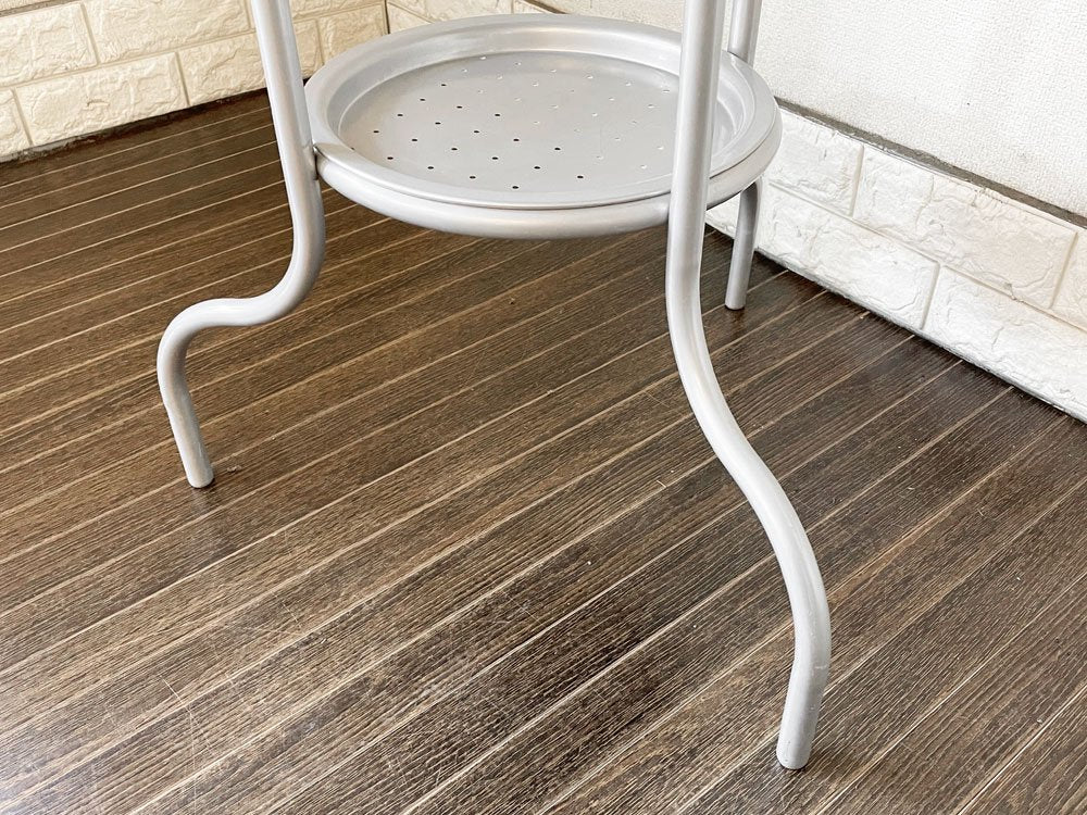 インダストリアルデザイン Industrial design スチール製 フラワースタンド プランタースタンド 花台 4段 H139cm 店舗什器 ◎