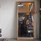 ナチュラルデザイン Natural Design オーク無垢材 ウォールミラー W90cm H200cm 特大サイズ 店舗什器 ■