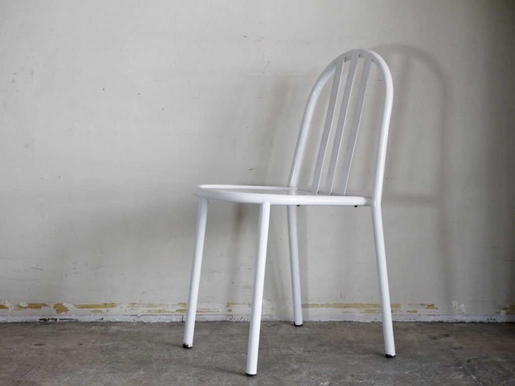 フレンチビンテージ French Vintage ステヴァンチェア Stevens Chair モデルC ホワイト スタッキング ロベール・マレ・ステヴァン ■