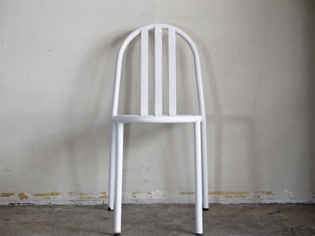 フレンチビンテージ French Vintage ステヴァンチェア Stevens Chair モデルC ホワイト スタッキング ロベール・マレ・ステヴァン ■