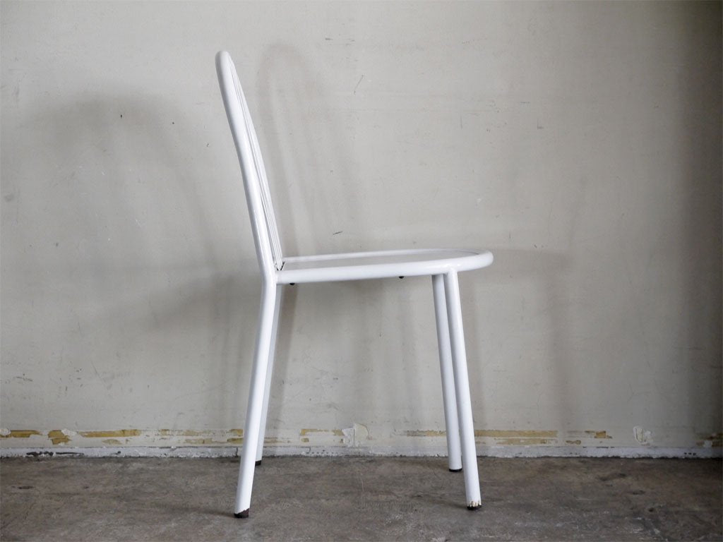 フレンチビンテージ French Vintage ステヴァンチェア Stevens Chair モデルC ホワイト スタッキング ロベール・マレ・ステヴァン ■