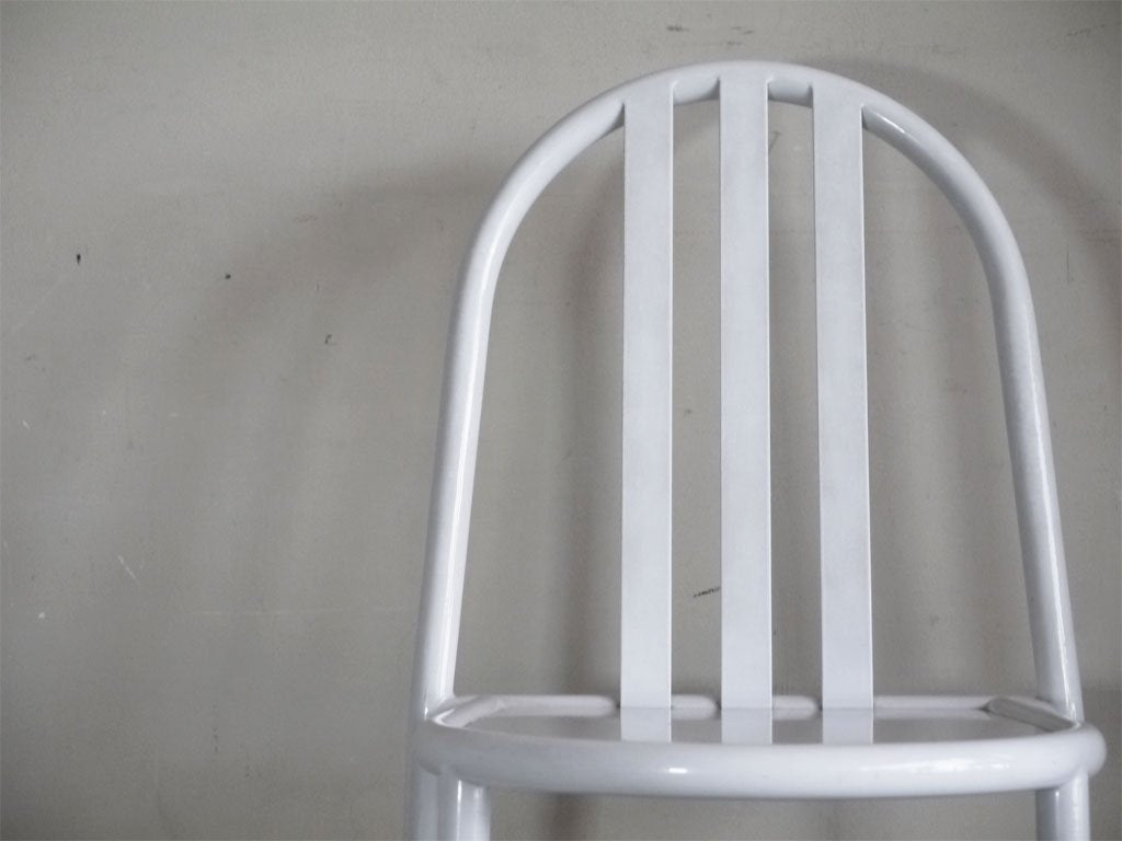 フレンチビンテージ French Vintage ステヴァンチェア Stevens Chair モデルC ホワイト スタッキング ロベール・マレ・ステヴァン ■