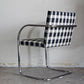 ノル Knoll ミースファンデルローエコレクション Mies van der Rohe Collection ブルーノ アームチェア チューブラー Brno Arm Chair ギンガムチェック ■