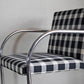 ノル Knoll ミースファンデルローエコレクション Mies van der Rohe Collection ブルーノ アームチェア チューブラー Brno Arm Chair ギンガムチェック ■