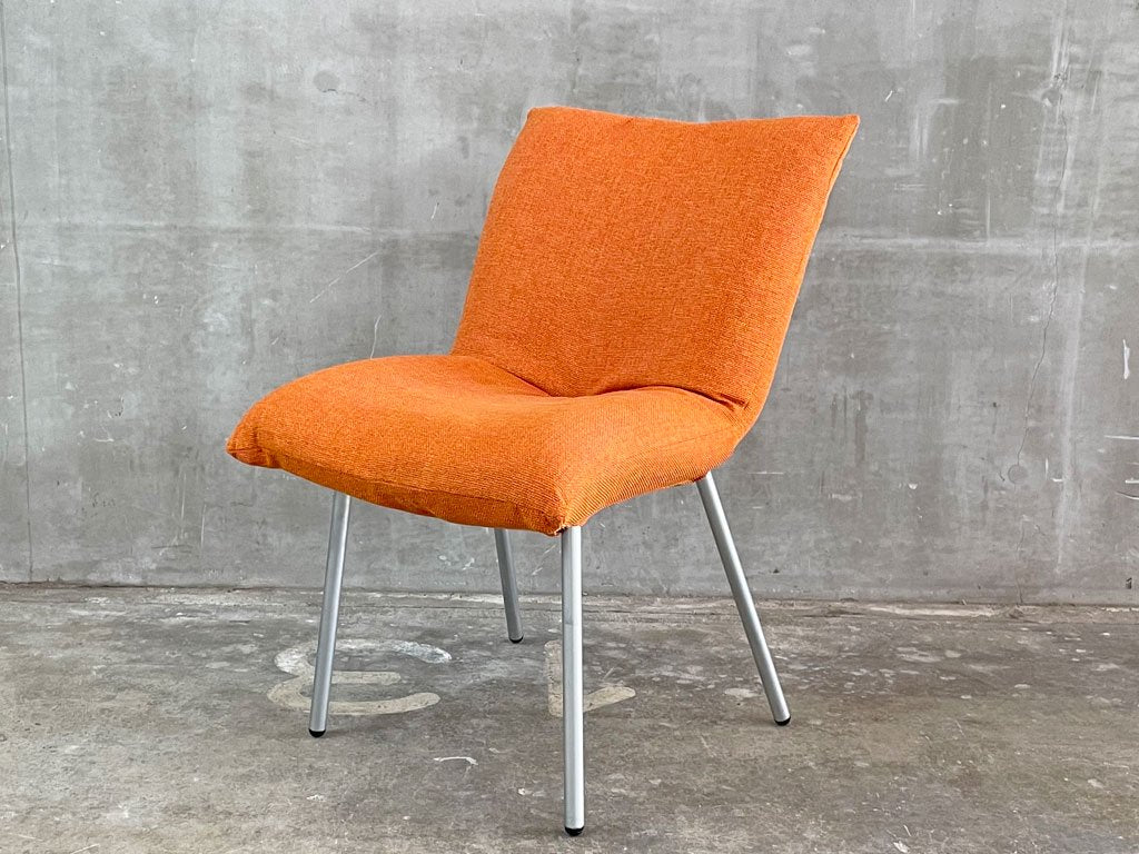 リーンロゼ ligneroset　ロゼカラン ダイニングチェア ROSET Calin steel leg カラン CALIN チェア オレンジファブリック C 〓