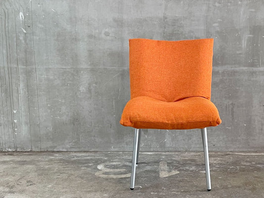 リーンロゼ ligneroset　ロゼカラン ダイニングチェア ROSET Calin steel leg カラン CALIN チェア オレンジファブリック C 〓