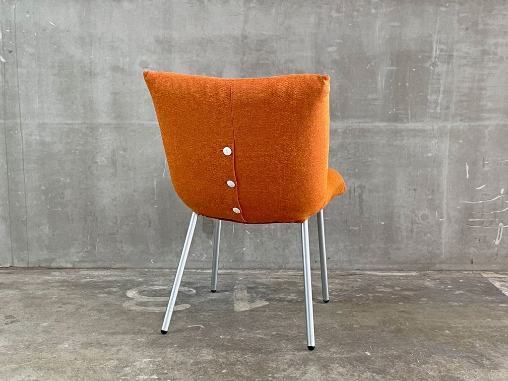 リーンロゼ ligneroset　ロゼカラン ダイニングチェア ROSET Calin steel leg カラン CALIN チェア オレンジファブリック C 〓