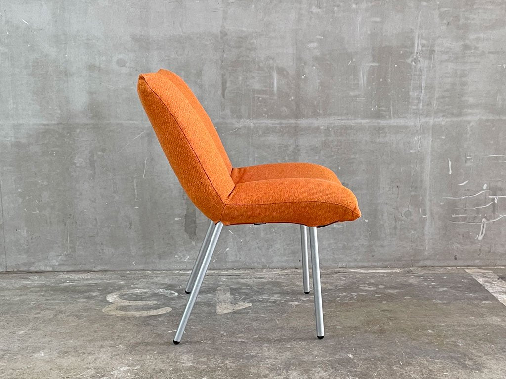 リーンロゼ ligneroset　ロゼカラン ダイニングチェア ROSET Calin steel leg カラン CALIN チェア オレンジファブリック C 〓