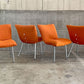 リーンロゼ ligneroset　ロゼカラン ダイニングチェア ROSET Calin steel leg カラン CALIN チェア オレンジファブリック C 〓