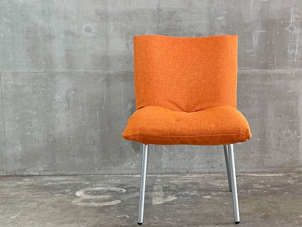 リーンロゼ ligneroset　ロゼカラン ダイニングチェア ROSET Calin steel leg カラン CALIN チェア オレンジファブリック B 〓