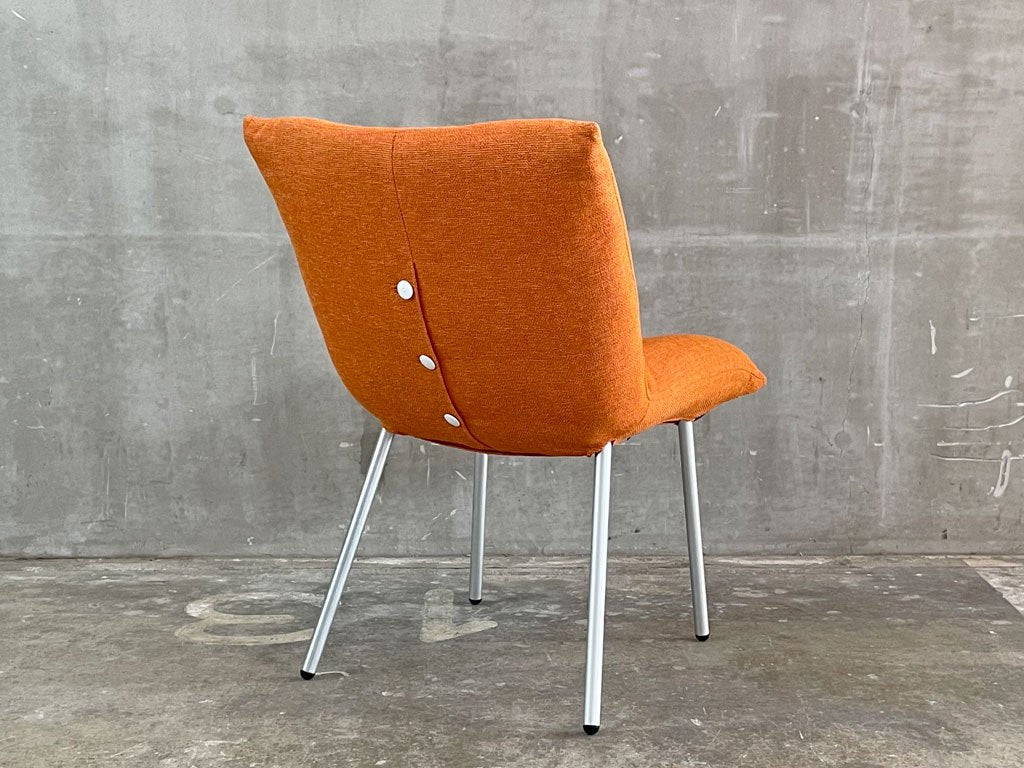 リーンロゼ ligneroset　ロゼカラン ダイニングチェア ROSET Calin steel leg カラン CALIN チェア オレンジファブリック B 〓