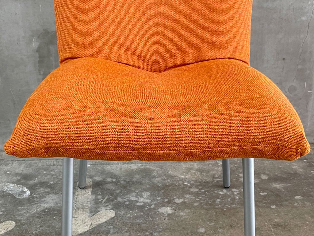 リーンロゼ ligneroset　ロゼカラン ダイニングチェア ROSET Calin steel leg カラン CALIN チェア オレンジファブリック B 〓