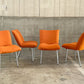 リーンロゼ ligneroset　ロゼカラン ダイニングチェア ROSET Calin steel leg カラン CALIN チェア オレンジファブリック B 〓