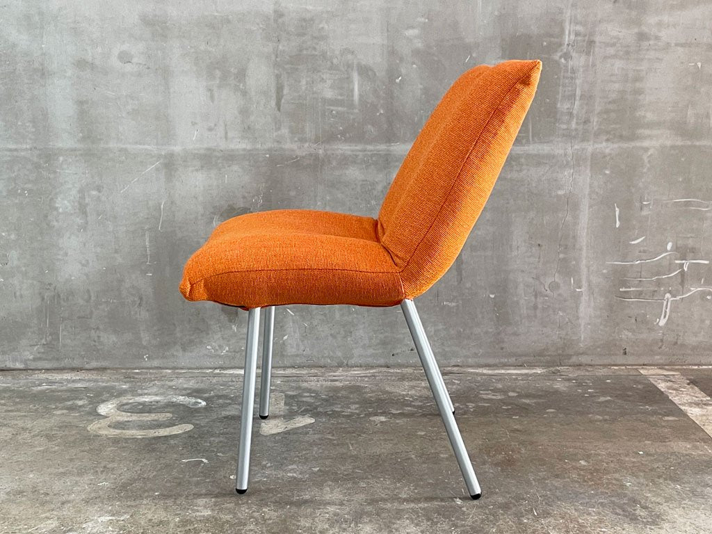 リーンロゼ ligneroset　ロゼカラン ダイニングチェア ROSET Calin steel leg カラン CALIN チェア オレンジファブリック A 〓