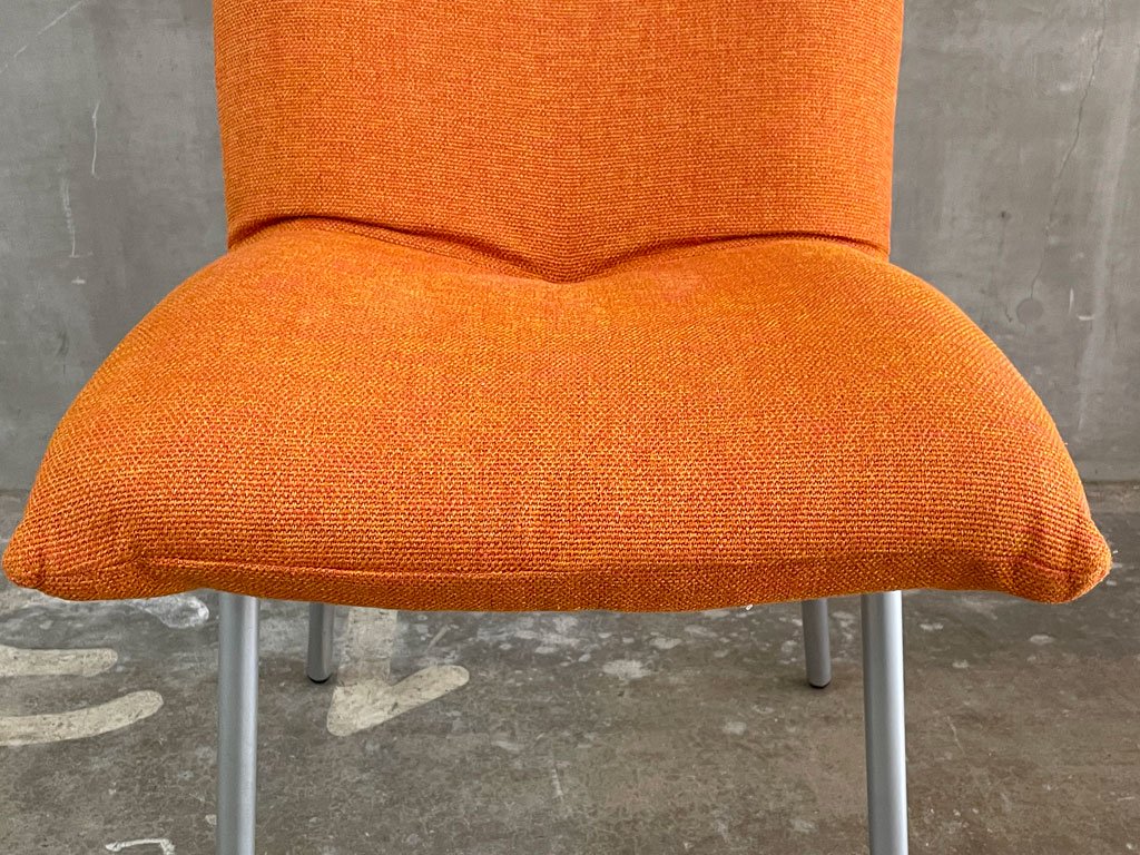 リーンロゼ ligneroset　ロゼカラン ダイニングチェア ROSET Calin steel leg カラン CALIN チェア オレンジファブリック A 〓