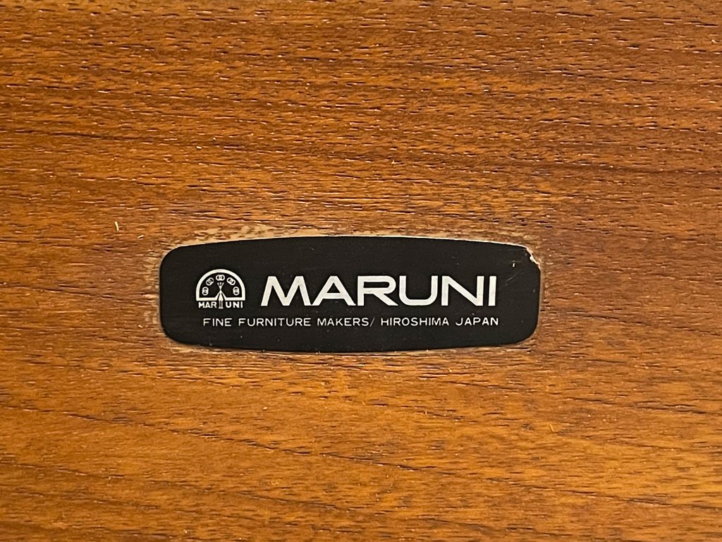 マルニ木工 オールドマルニ maruni ポリマ 4428 ラウンジチェア 1シーターソファ 無垢材 孔雀マーク ビンテージ 希少 A 〓