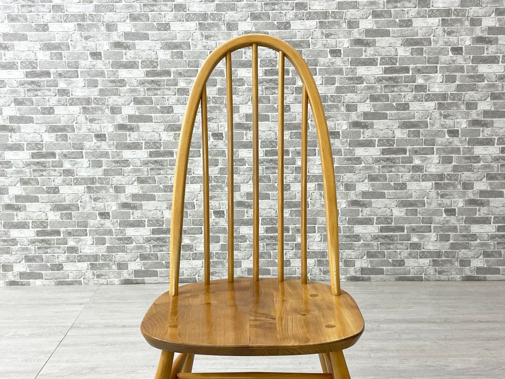 アーコール Ercol クエーカー チェア ダイニングチェア UKビンテージ エルム×ビーチ材 ナチュラル 英国家具 ●