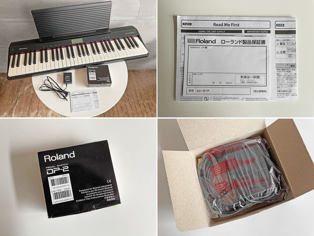 ROLAND ローランド GO:PIANO GO-61P 電子ピアノ キーボード 61鍵 未使用ペダル付き ♪