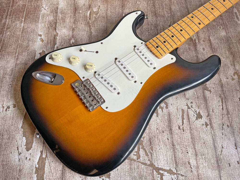 フェンダージャパン Fender Japan エレキギター ストラトキャスター ST57-65L 2トーンサンバースト 1999～2002年製 改造品 ♪