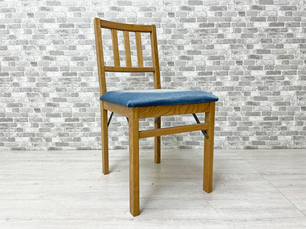 ジャーナルスタンダードファニチャー journal standard Furniture ハーレムチェア HARLEM CHAIR ダイニングチェア アッシュ材 デニム生地 定価￥28,600- ●