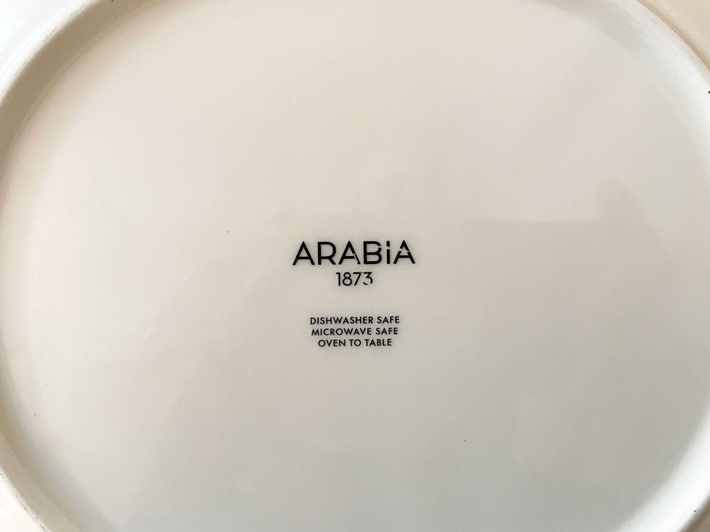 アラビア ARABIA エエヴァ EEVA オーバルプレート 25cm ホワイト ビルガー・カイピアイネン フィンランド 北欧食器 スコープ scope 復刻品 ◎