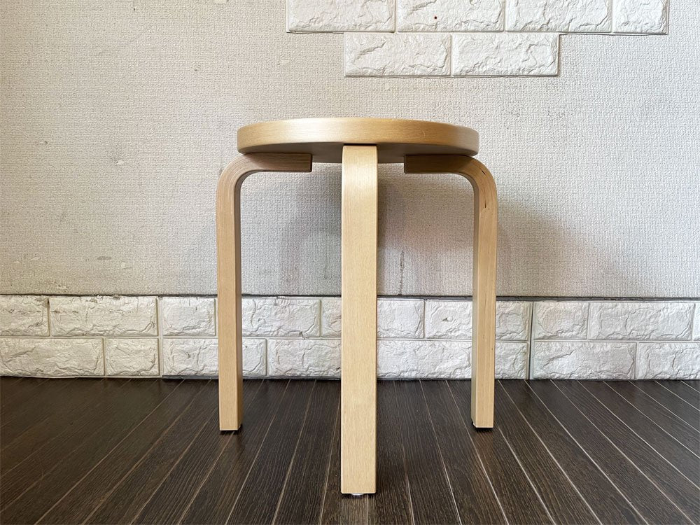 アルテック Artek スツール Stool 60 リノリウム ペブル 4本脚 アルヴァ・アアルト スコープ scope 別注カラー フィンランド 北欧家具 ◎