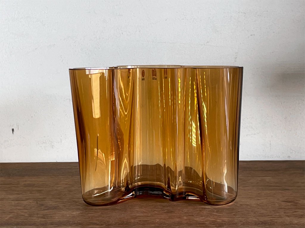 イッタラ iittala アルヴァ アアルト コレクション Alvar Aalto Collection ベース デザート Desert 120mm 元箱付き ■