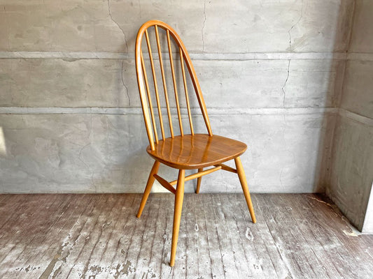 アーコール Ercol クエーカーチェア ダイニングチェア エルム×ビーチ材 ナチュラル UKビンテージ 英国家具 ♪