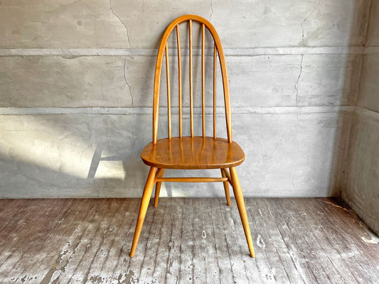 アーコール Ercol クエーカーチェア ダイニングチェア エルム×ビーチ材 ナチュラル UKビンテージ 英国家具 ♪