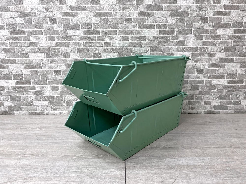 トラスコ TRUSCO バケット Bタイプ Lサイズ 2点セット 工具入れ 収納箱 スタッキング可 インダストリアル 合計定価￥14,498- B ●