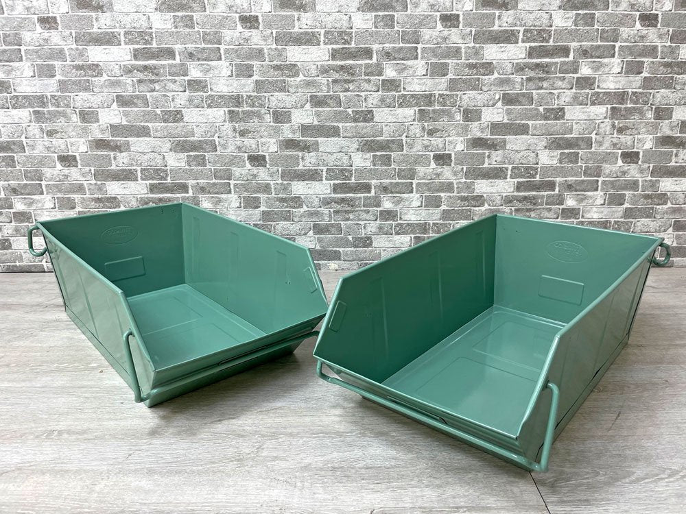 トラスコ TRUSCO バケット Bタイプ Lサイズ 2点セット 工具入れ 収納箱 スタッキング可 インダストリアル 合計定価￥14,498- A ●